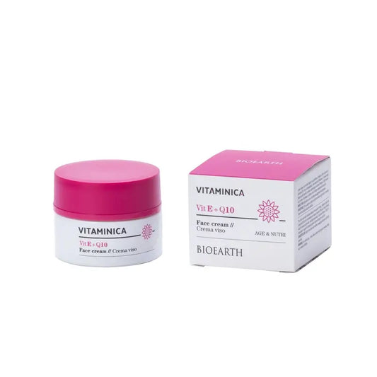 Bioearth Facial Cream Vitamin E & Q10, 50 Ml