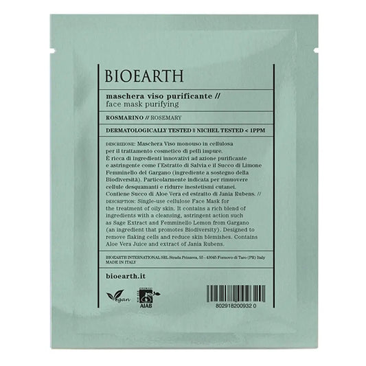 Bioearth Rosemary Purifying Single Dose Face Mask , 15 ml