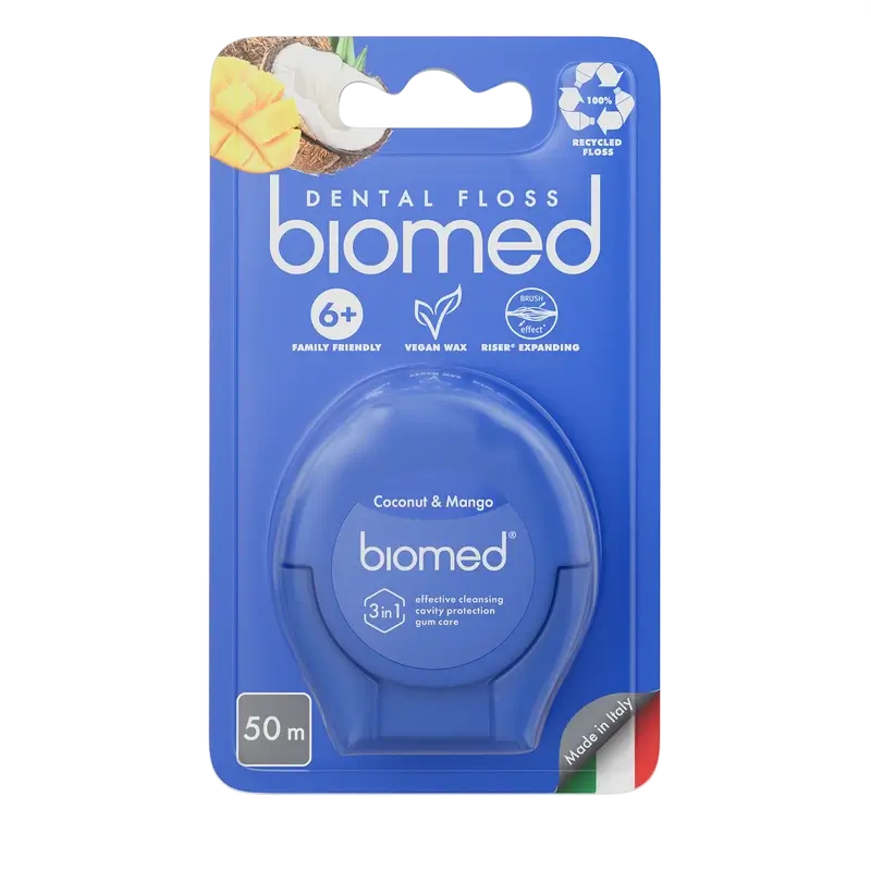 Biomed Dental Floss Coconut & Mango 50 M , 1 pcs.