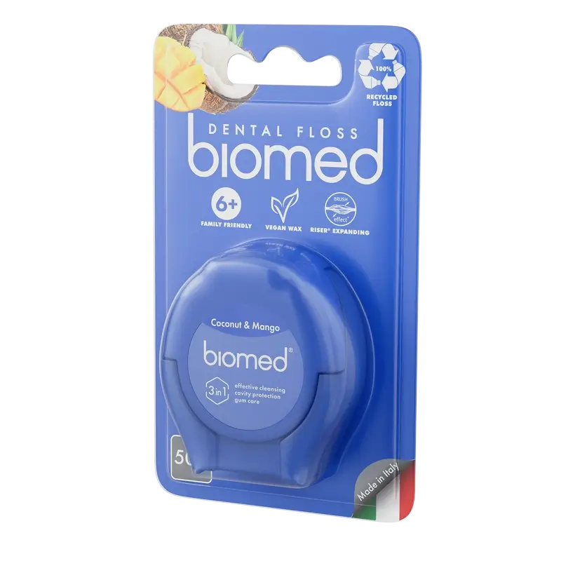 Biomed Dental Floss Coconut & Mango 50 M , 1 pcs.