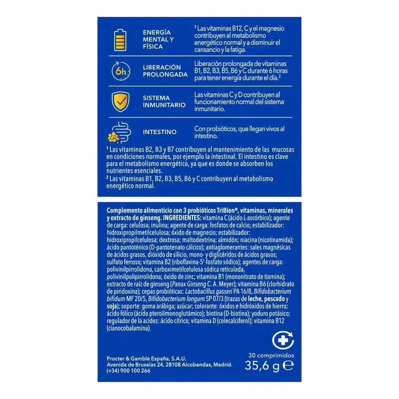 Bion3 Energy Multivitamins, 30 Tablets