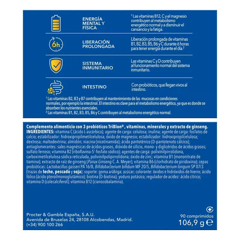 Bion3 Energy Multivitamins, 90 tablets