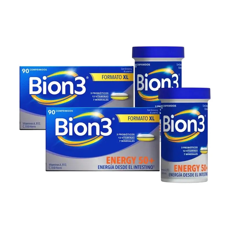 Bion3 Energy 50+ Multivitamin, 2X90 Tablets