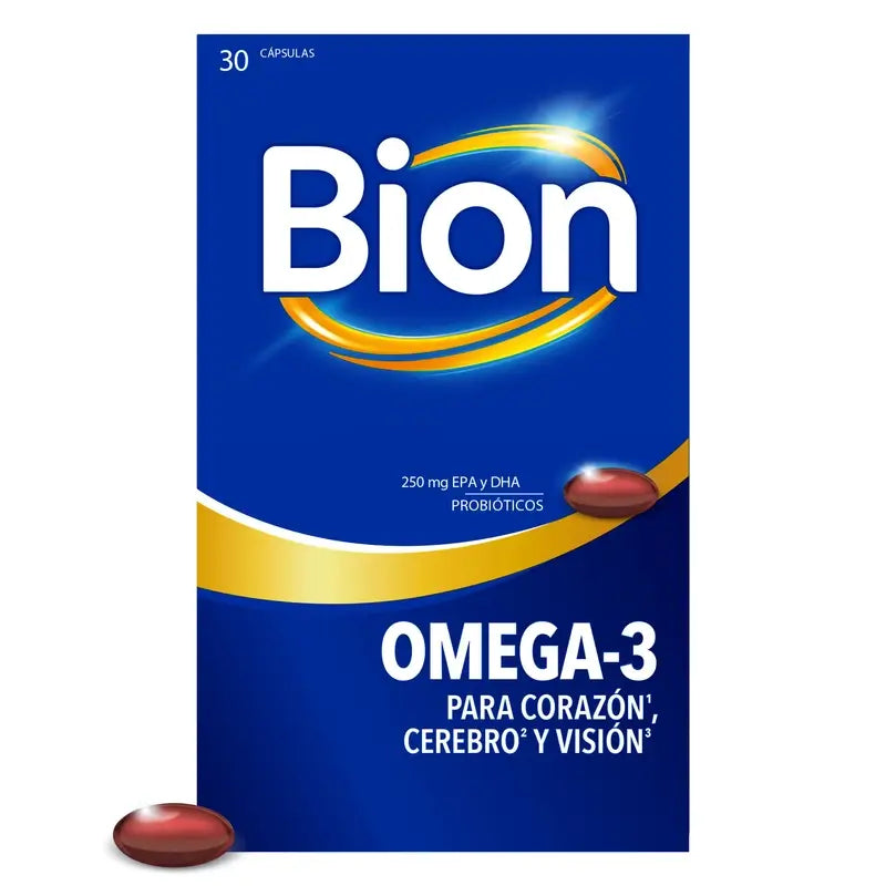 Bion3 Omega-3 With Probiotics, 30 capsules