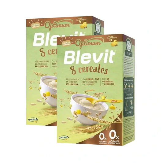 Blevit Infant Feeding Optimum 8 Cereals, 2X250 Grs
