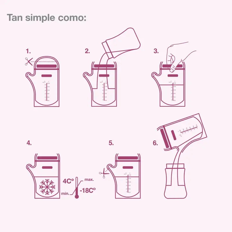 Suavinex Pre-Sterilised Breast Milk Storage Bags 25 pcs.