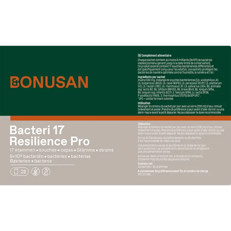 Bonusan Bacteri 17 Expert Resilience, Pack 2x28 Envelopes