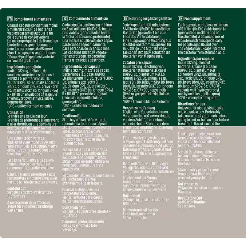 Bonusan Bacteri 8 Senior , 28 capsules