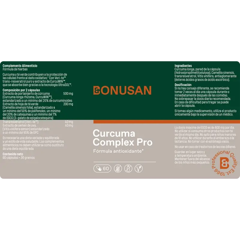 Bonusan Curcuma Complex Pro , 60 capsules
