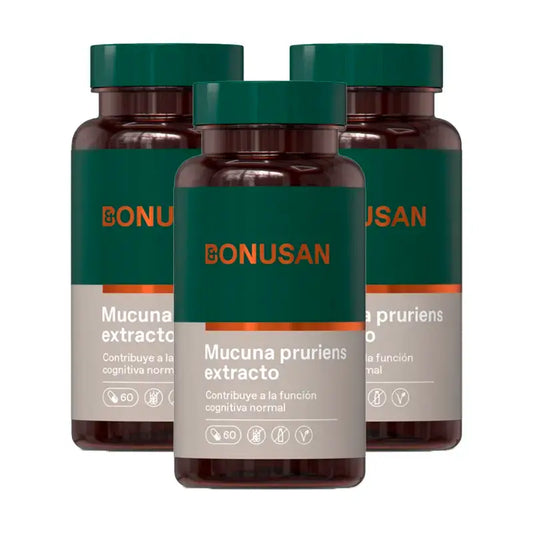Bonusan Mucuna Pruriens Pack 3 x 60 capsules