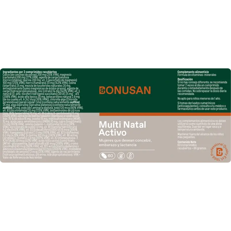 Bonusan Multi Natal Active , 60 tablets
