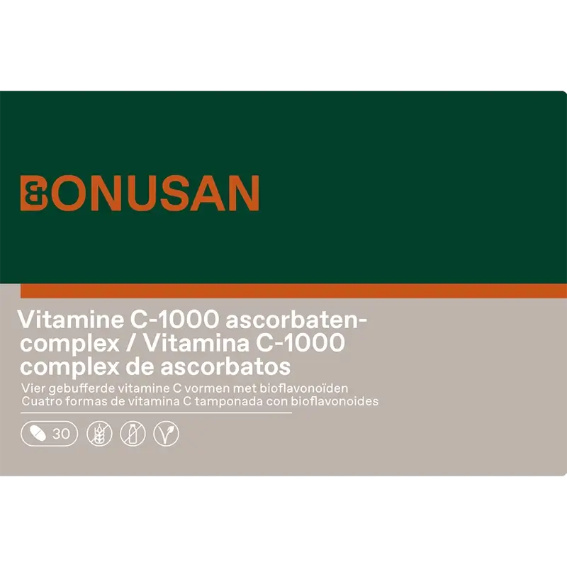 Bonusan Vitamin C-1000 Ascorbate Complex , 30 tablets