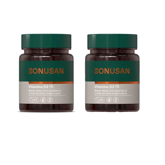 Bonusan Vitamin D3 Forte 75 , 2X60 Pearls