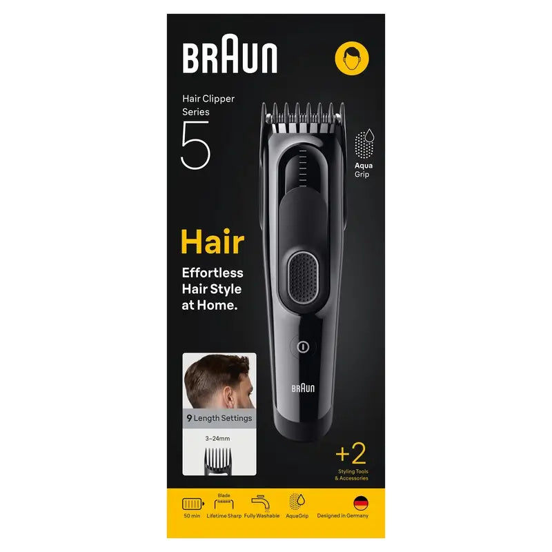 Braun Series 5 Hair clippers 9 Lengths +2 Accessories