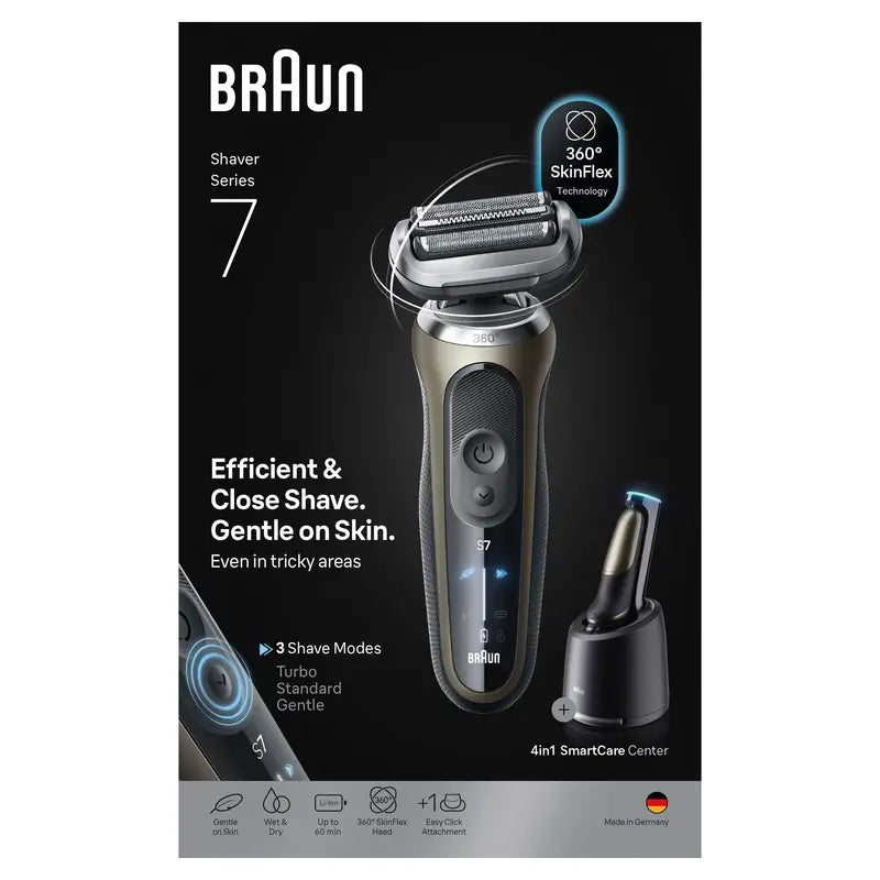 Braun Series 7 71-N1200S 360° Flex Electric Shaver With Precision Trimmer