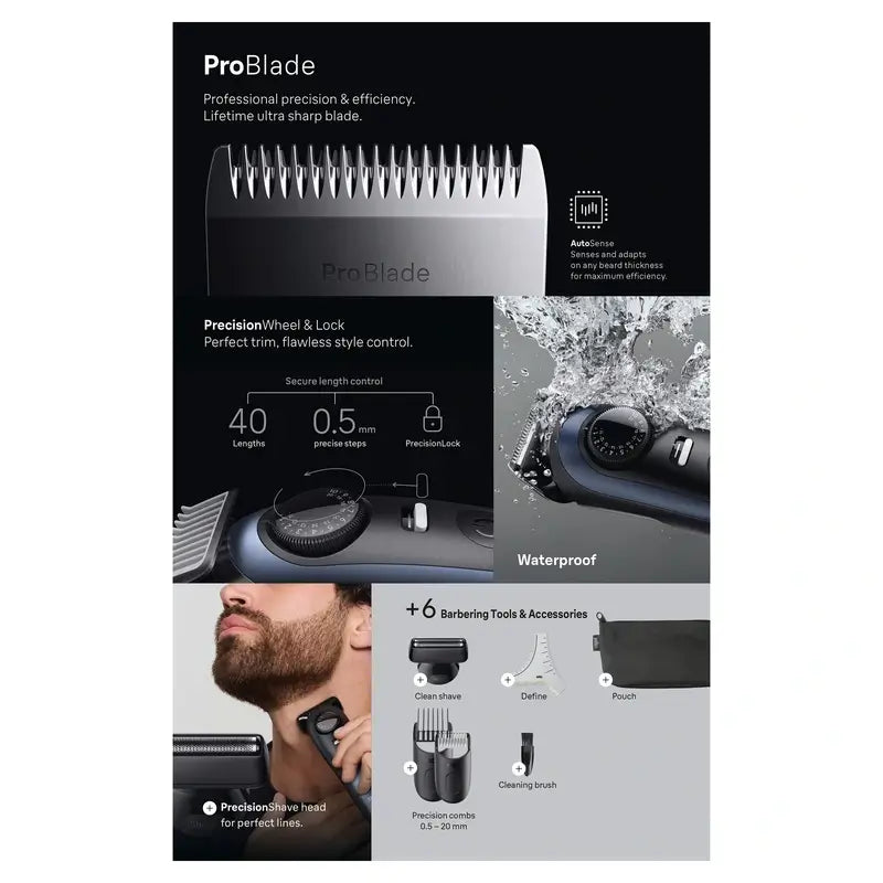 Braun Series 7 Beard Trimmer 40 Lengths Bt7520