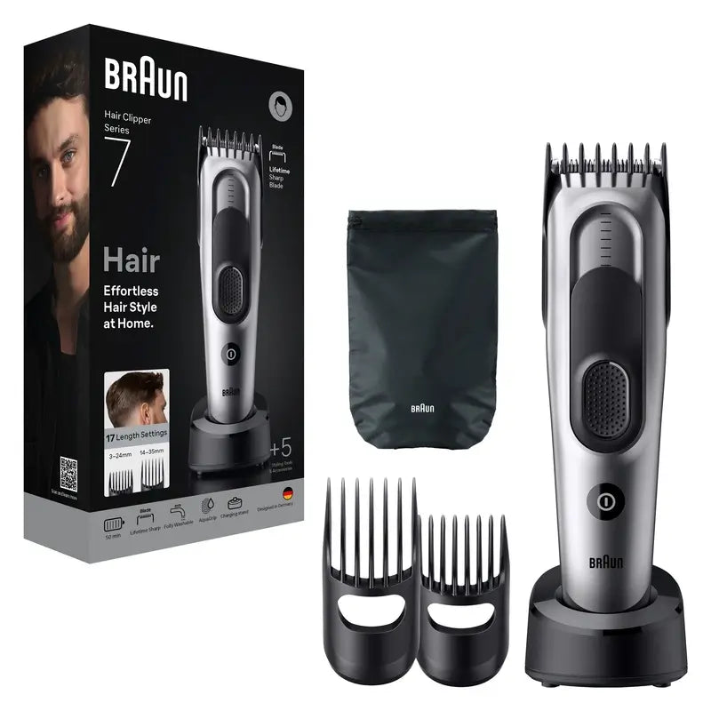 Braun Series 7 Hair clippers 17 Lengths +5 Accessories