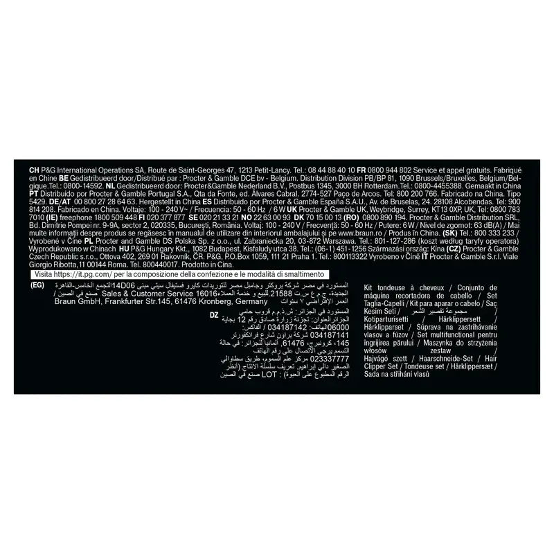 Braun Series 7 Hair clippers 17 Lengths +5 Accessories