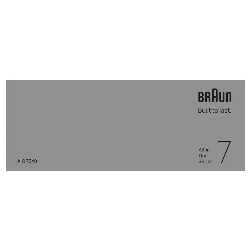Braun Series 7 All-in-One 11in1 Problade Aio7540