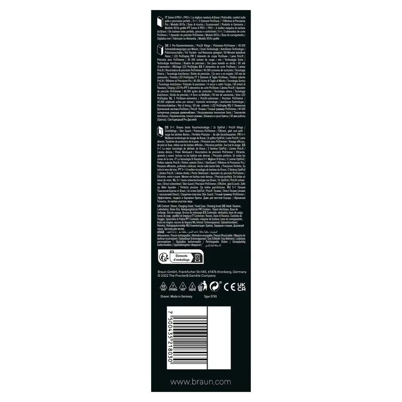 Braun Series 9 Pro 9415S Electric Shaver