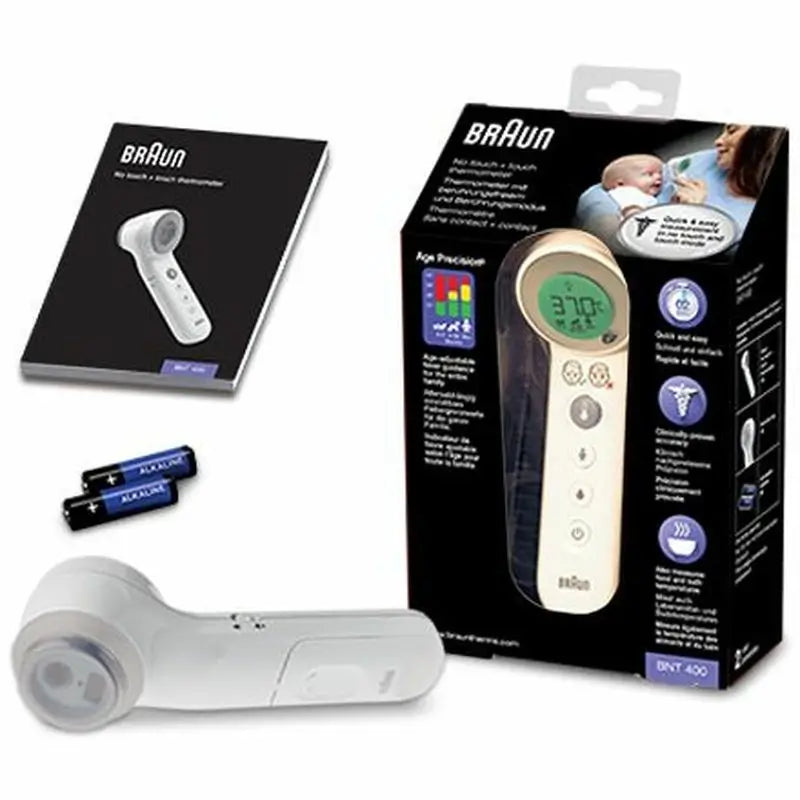 Braun Contactless + Front Bnt400 Thermometer , 1 pc.