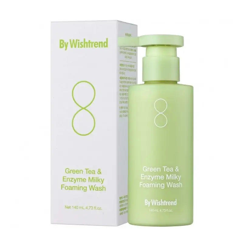 By Wishtrend Green Tea & Enzyme Milky Foaming Wash , 140 ml