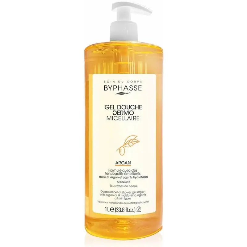Byphasse Dermo Micellar Argan Shower Gel, 1000 ml