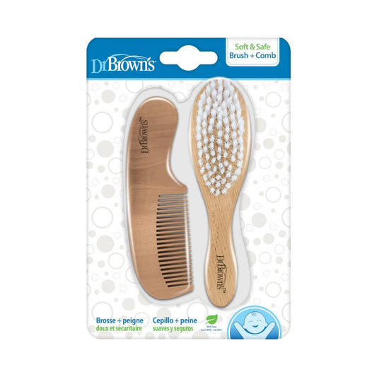 Dr.Brown's Wooden Comb & Brush
