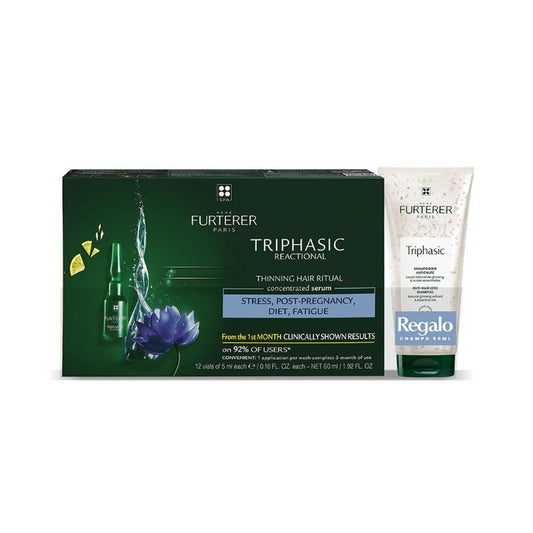 Rene Furterer Pack Triphasic Reaccional + Shampoo , 50 ml