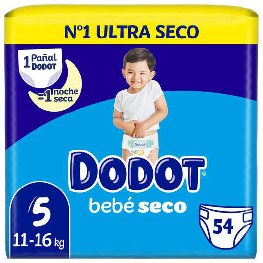 Dodot Baby Dry Pack Size 5 Nappies , 54 units