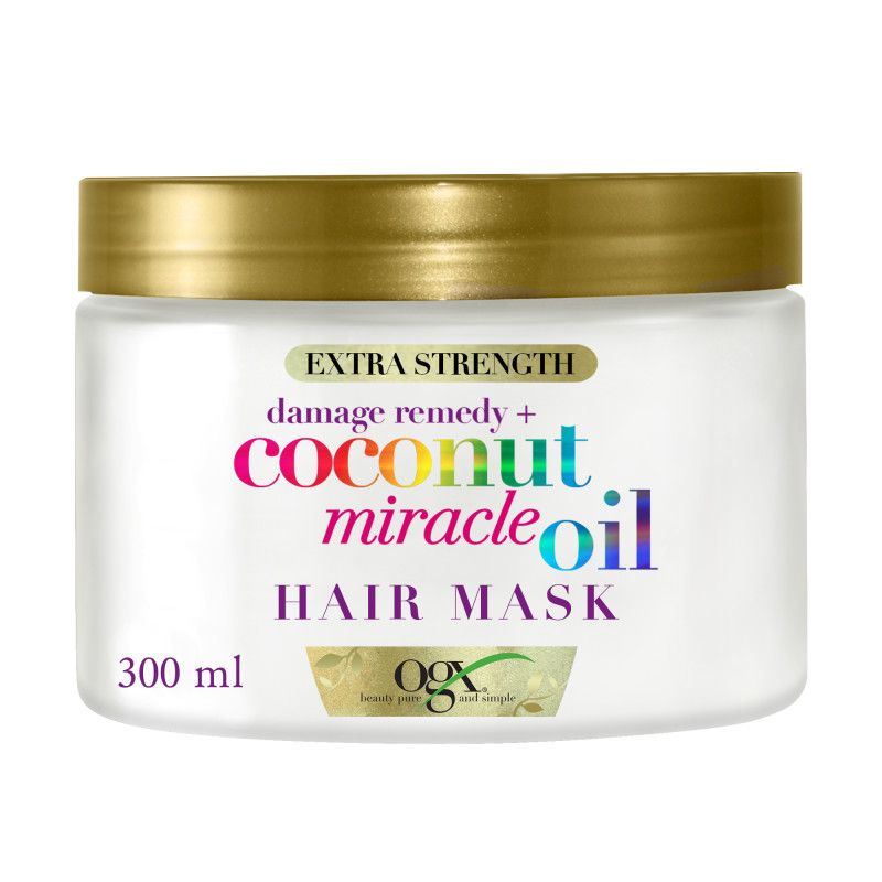OGX Miracle Coconut Oil Hair Mask, Repairs and Revives Damaged and Fragile Hair, 168g