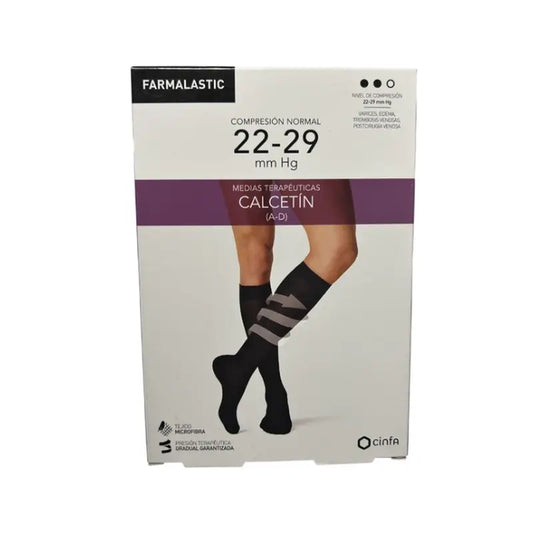 Farmalastic Black Socks Large Size