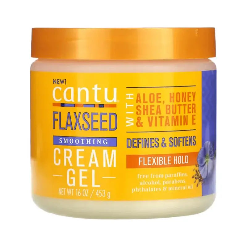 Cantu Flaxseed Smoothing Cream Flexible Hold Gel 453 Gr