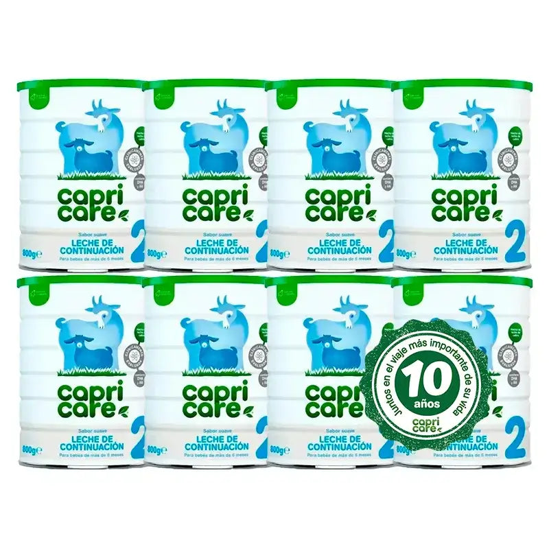 Capricare 2 Continuation Milks, Pack 8 X 800 Gr