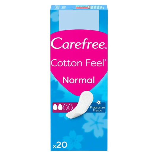 Carefree Cotton Feel Normal Fresh Fragrance 20Packs