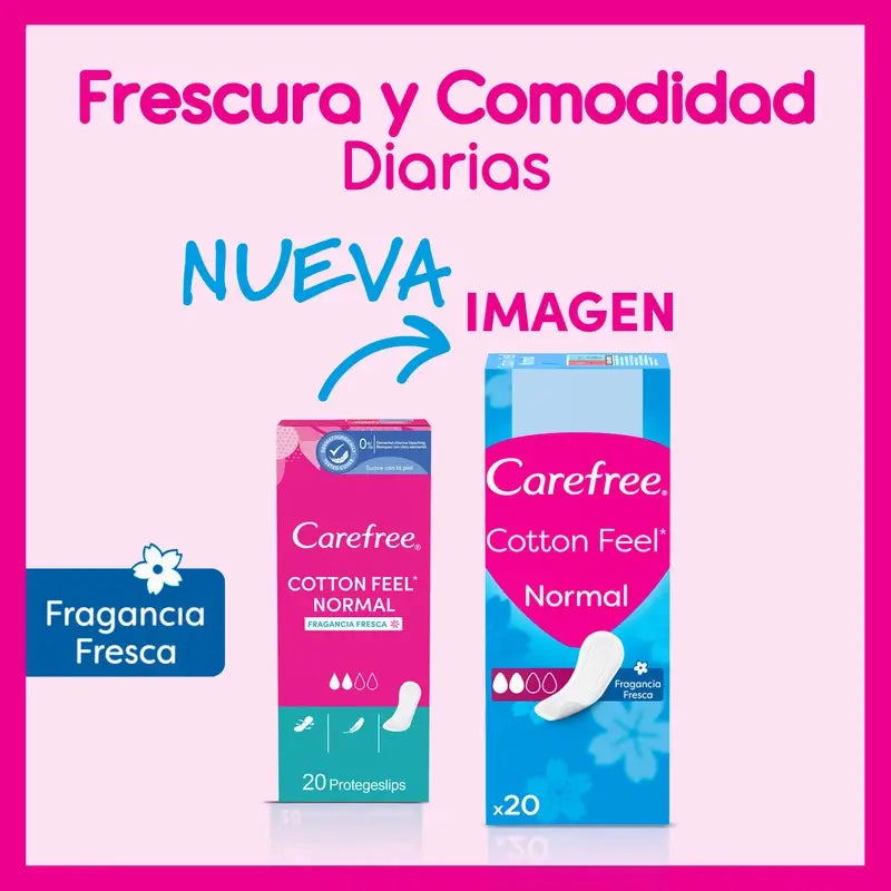 Carefree Cotton Feel Normal Fresh Fragrance 20Packs