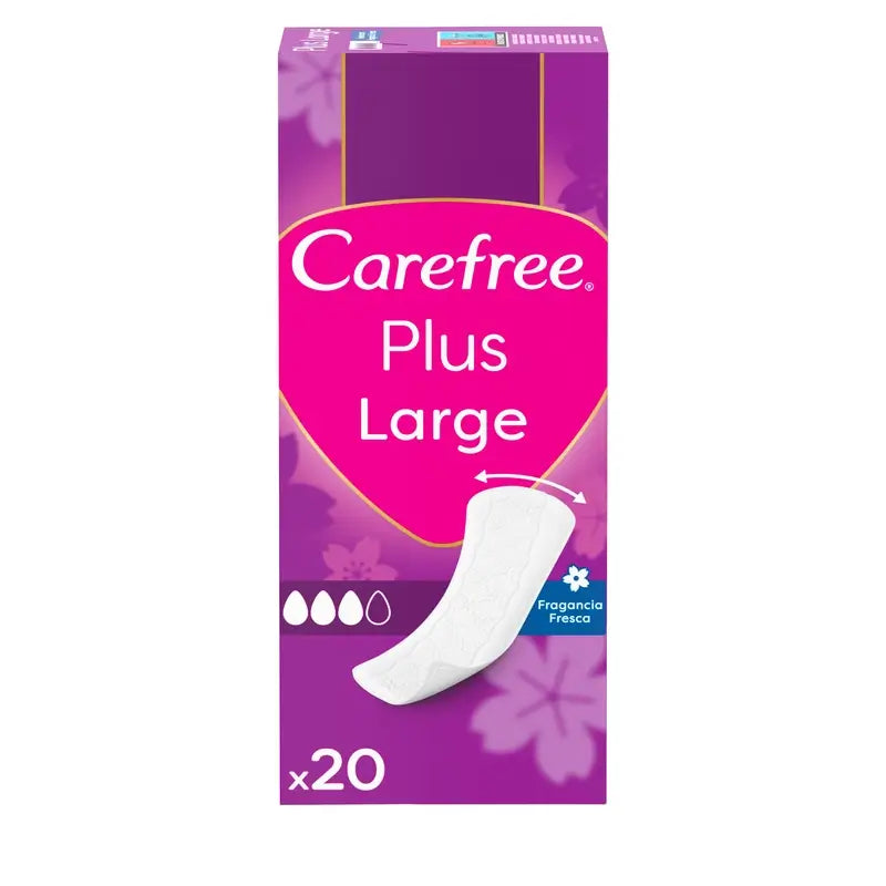Carefree Plus Large Fresh Fragrance 20Packs