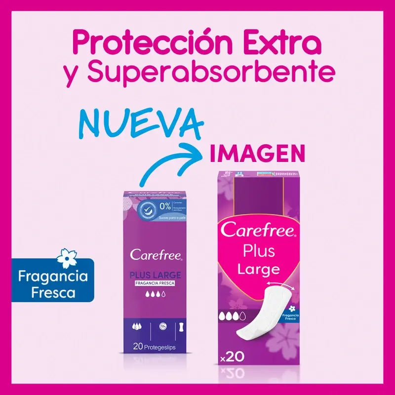Carefree Plus Large Fresh Fragrance 20Packs