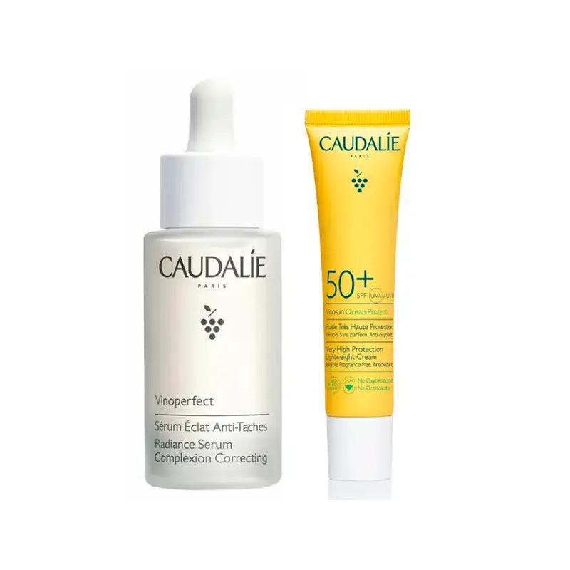 Caudalie Vinoperfect + Vinosun: Anti-spot and Sun Care Routine, 30 ml + 40 ml