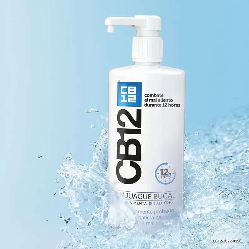 CB12 Mint Mouthwash Mint Flavoured Halitosis Mouthwash, 1000 ml