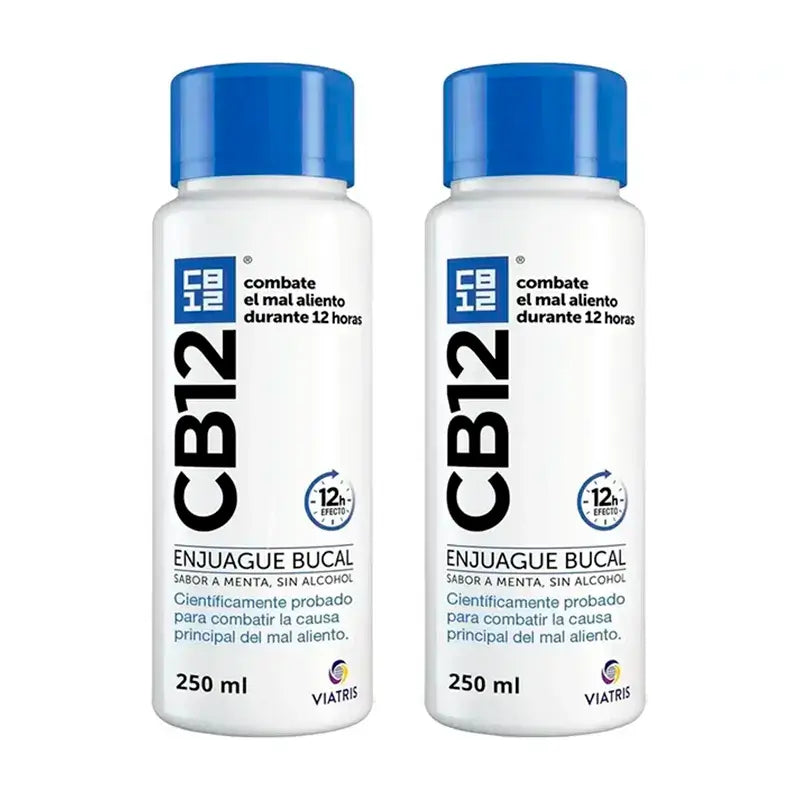 Cb12 Mint Mouthwash Mint Flavoured Halitosis Mouthwash, 2X250 Ml
