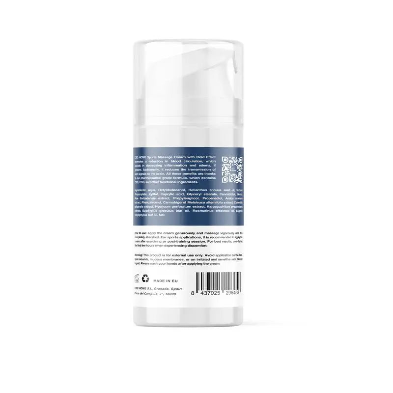 Cbd Home Sports Cold Cream Cbd + Cbg, 100 ml