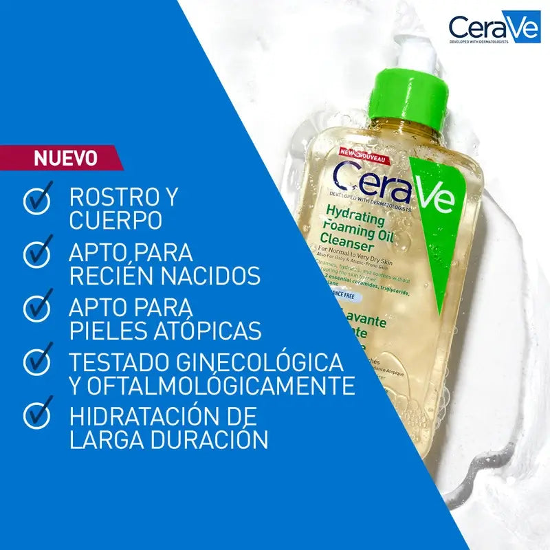 CeraVe Moisturising Foaming Cleansing Oil, 473 ml