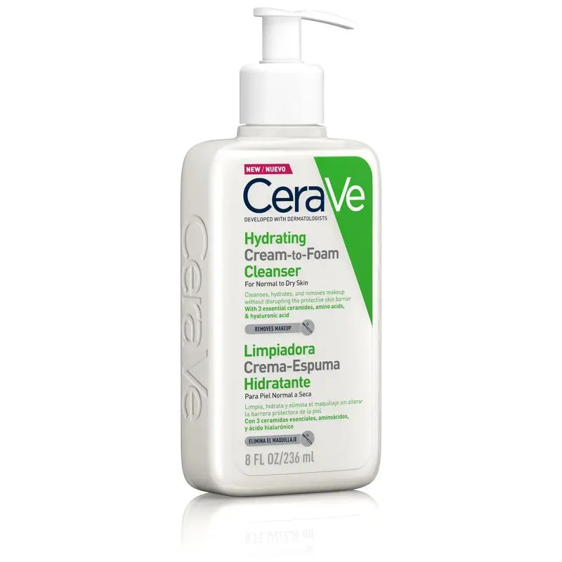 CeraVe Cleansing Cream-Moisturising Foam Cleanser, 236 ml