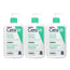 CeraVe Foaming Cleansing Gel, Pack 3 x 473 ml