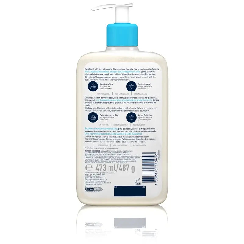 CeraVe Anti-Roughness Cleaner, 473 ml