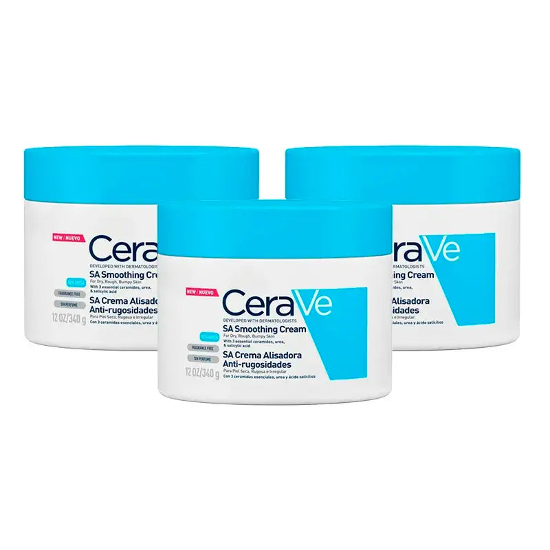 CeraVe Triplo Smoothing Anti-Roughness Cream, 3X340 Ml