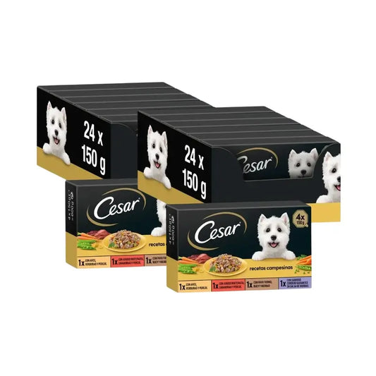 Cesar Multipack Receta Campesina, Pack Of 2, 6X4X150Gr