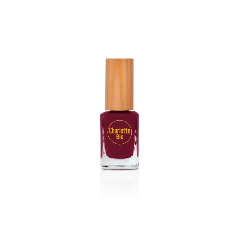 Charlotte Bio Nail Polish Plum Red 10 Ml
