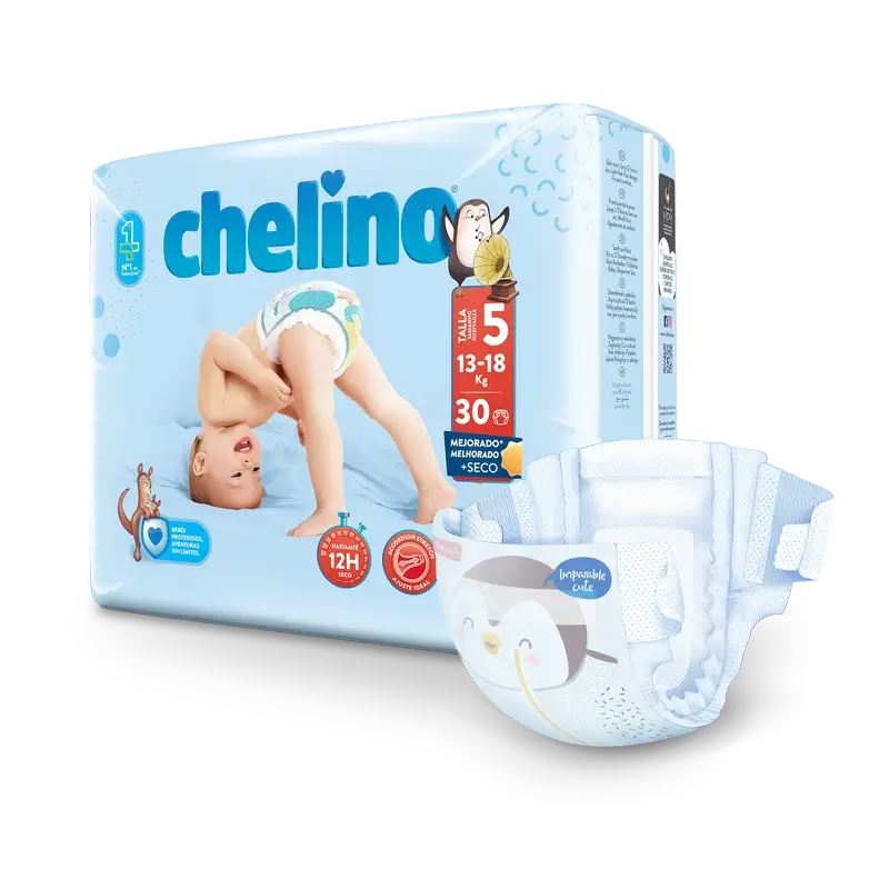 Chelino Nappy Size 5 (13-18 Kg) , 30 units